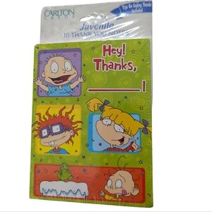 Vintage brand new pack of 10 Rugrats Thank You Cards